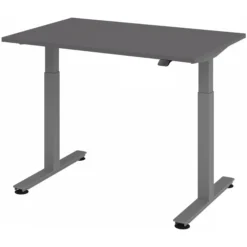 XMST 12 G | Schreibtisch 120 x 80 elektrisch höhenverstellbar Graphit
