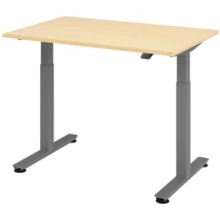 XMST 12 G | Schreibtisch 120 x 80 elektrisch höhenverstellbar Ahorn