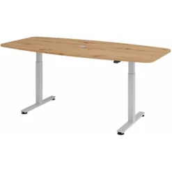 XMST 22 S | Schreibtisch 220 x 103 elektrisch höhenverstellbar Asteiche