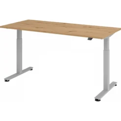 XMST 19 S | Schreibtisch 180 x 80 elektrisch höhenverstellbar Asteiche