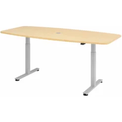 XMST 22 S | Schreibtisch 220 x 103 elektrisch höhenverstellbar Ahorn