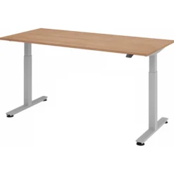 XMST 19 S | Schreibtisch 180 x 80 elektrisch höhenverstellbar Nussbaum