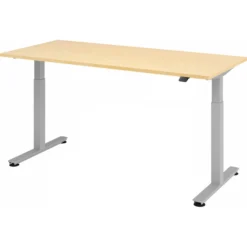 XMST 19 S | Schreibtisch 180 x 80 elektrisch höhenverstellbar Ahorn