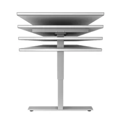 XMST 612 S | Schreibtisch 120 x 67 elektrisch höhenverstellbar Asteiche/Silber