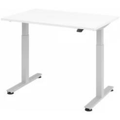 XMST 12 S | Schreibtisch 120 x 80 elektrisch höhenverstellbar Weiß
