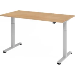 XMST 16 S | Schreibtisch 160 x 80 elektrisch höhenverstellbar Eiche