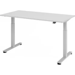 XMST 16 S | Schreibtisch 160 x 80 elektrisch höhenverstellbar Grau
