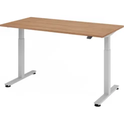 XMST 16 S | Schreibtisch 160 x 80 elektrisch höhenverstellbar Nussbaum