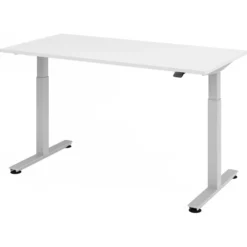 XMST 16 S | Schreibtisch 160 x 80 elektrisch höhenverstellbar Weiß