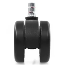 5x ROLO COLOR 60 11mm/60mm | Hartböden - Stuhlrollen Schwarz/Weiß