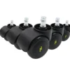5x ROLO ESD 11mm/50mm | Hartböden - Stuhlrollen Schwarz