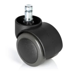 5x ROLO FREE 10mm/50mm | Hartböden - Stuhlrollen Schwarz