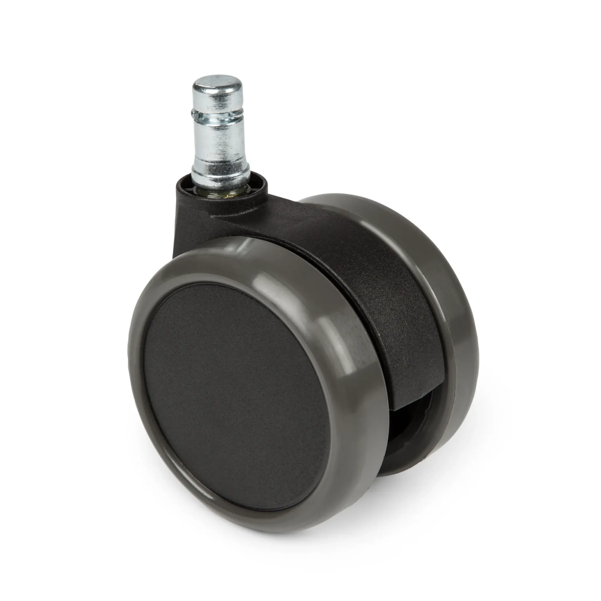 5x ROLO 11mm/65mm | Hartböden - Stuhlrollen Schwarz