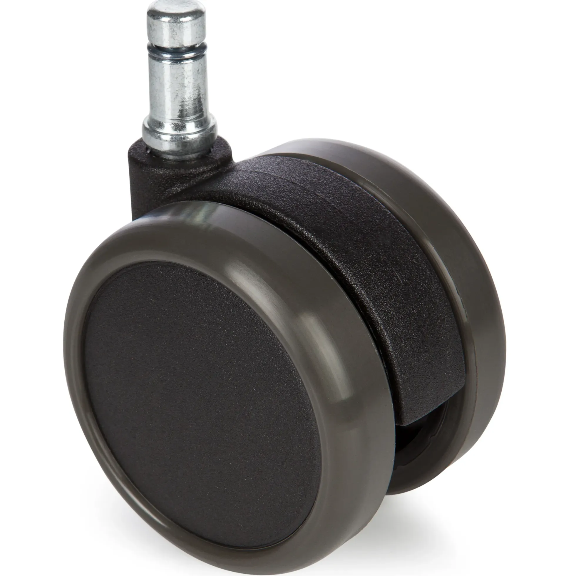 5x ROLO 10mm/65mm | Hartböden - Stuhlrollen Schwarz