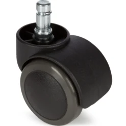 5x ROLO 10mm/50mm | Hartböden - Stuhlrollen Schwarz
