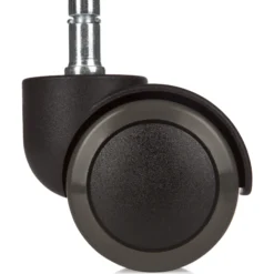 5x ROLO 10mm/50mm | Hartböden - Stuhlrollen Schwarz
