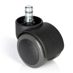 5x ROLO No-Noise 11mm/50mm | Hartböden - Stuhlrollen Schwarz