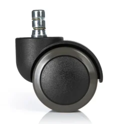 5x ROLO No-Noise 11mm/50mm | Hartböden - Stuhlrollen Schwarz