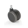 5x ROLO No-Noise 11mm/75mm | Hartböden - Stuhlrollen Schwarz