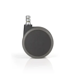 5x ROLO No-Noise 11mm/75mm | Hartböden - Stuhlrollen Schwarz