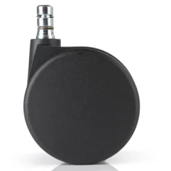 5x ROLO No-Noise 11mm/75mm | Teppichböden - Stuhlrollen Schwarz