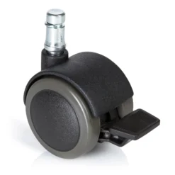 5x ROLO STOP 11mm/50mm | Hartböden - Stuhlrollen Schwarz