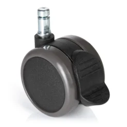 5x ROLO STOP 11mm/65mm | Hartböden - Stuhlrollen Schwarz