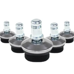 5 x STAND FZ | 11 mm | Filzgleiter | Hartboden - Stuhlgleiter Silber