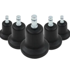 5 x STAND Nr. 11 | 11 mm | alle Böden - Stuhlgleiter Schwarz