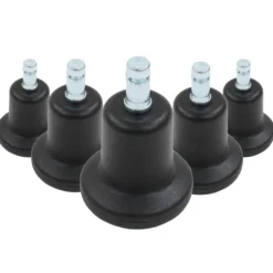 5 x STAND Nr. 10 | 10 mm | alle Böden - Stuhlgleiter Schwarz