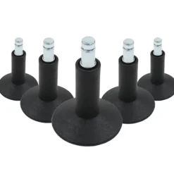 5 x STAND Nr. 12 | 11 mm | alle Böden - Stuhlgleiter Schwarz