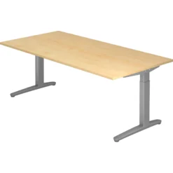 XTRA XB 2E SS | Schreibtisch 200 x 100 höhenverstellbar Ahorn
