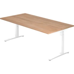 XTRA XB 2E WW | Schreibtisch 200 x 100 höhenverstellbar Nussbaum