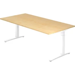XTRA XB 2E WW | Schreibtisch 200 x 100 höhenverstellbar Ahorn