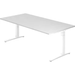 XTRA XB 2E WW | Schreibtisch 200 x 100 höhenverstellbar Weiß