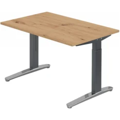 XTRA XB 12 GC | Schreibtisch 120 x 80 höhenverstellbar Asteiche