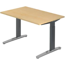XTRA XB 12 GC | Schreibtisch 120 x 80 höhenverstellbar Ahorn