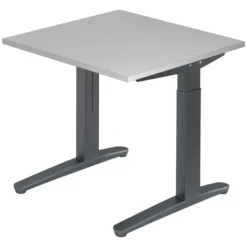 XTRA XB 8 GG | Schreibtisch 80 x 80 höhenverstellbar Grau