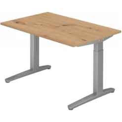 XTRA XB 12 SS | Schreibtisch 120 x 80 höhenverstellbar Asteiche