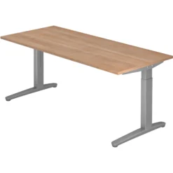 XTRA XB 19 SS | Schreibtisch 180 x 80 höhenverstellbar Nussbaum