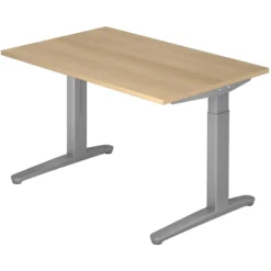 XTRA XB 12 SS | Schreibtisch 120 x 80 höhenverstellbar Eiche