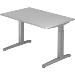 XTRA XB 12 SS | Schreibtisch 120 x 80 höhenverstellbar Grau
