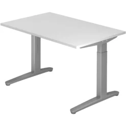 XTRA XB 12 SS | Schreibtisch 120 x 80 höhenverstellbar Weiß