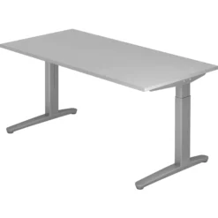 XTRA XB 16 SS | Schreibtisch 160 x 80 höhenverstellbar Grau