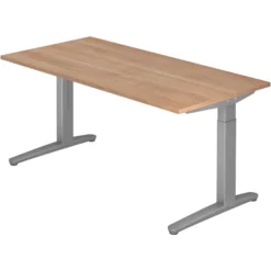 XTRA XB 16 SS | Schreibtisch 160 x 80 höhenverstellbar Nussbaum