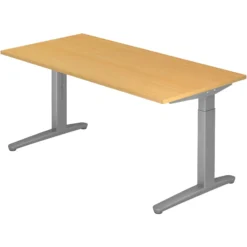 XTRA XB 16 SS | Schreibtisch 160 x 80 höhenverstellbar Buche
