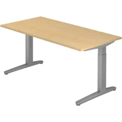 XTRA XB 16 SS | Schreibtisch 160 x 80 höhenverstellbar Ahorn