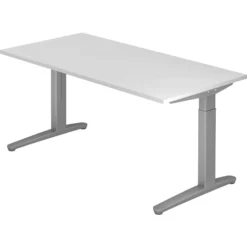 XTRA XB 16 SS | Schreibtisch 160 x 80 höhenverstellbar Weiß