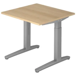 XTRA XB 8 SS | Schreibtisch 80 x 80 höhenverstellbar Eiche