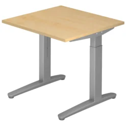 XTRA XB 8 SS | Schreibtisch 80 x 80 höhenverstellbar Ahorn